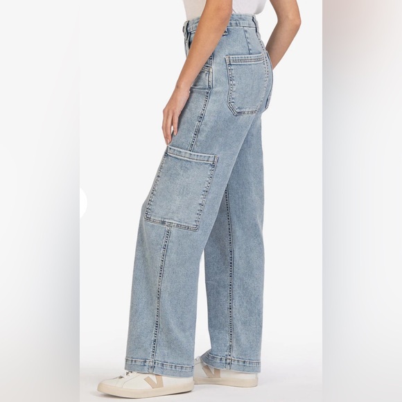 Kut from the Kloth Jodi Carpenter Wide Leg Jeans - Picture 2 of 5
